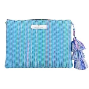 NWT Squeeze De Citron Blue Moon Lemon Drop Purse Bag with Gold Purple Loom Strap